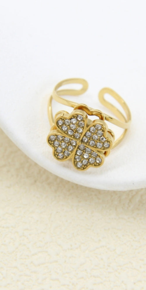 Bague anti-stress trèfle