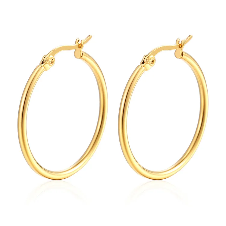 Boucle d'oreille créole dorée