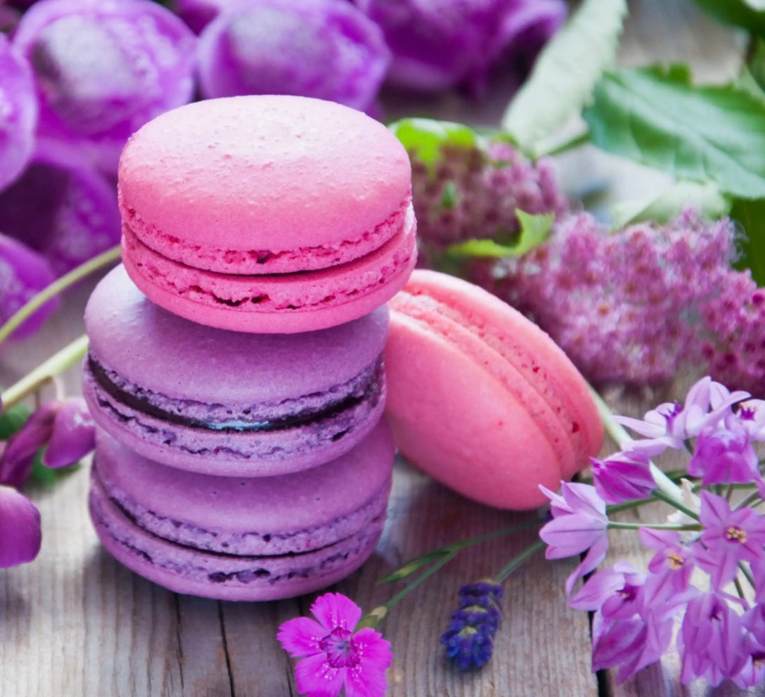 Macaron framboise violette